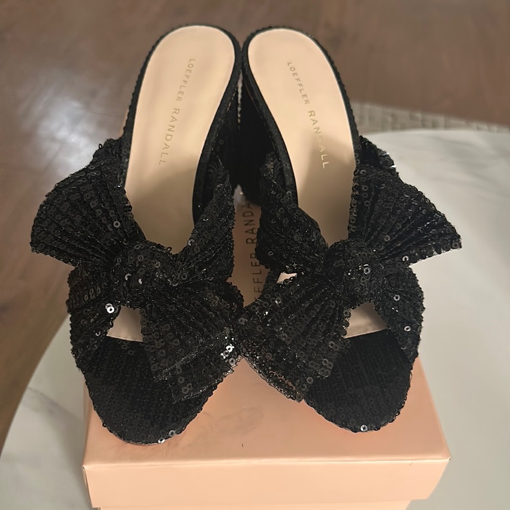Loeffler Randall Penny knotted sequin sandal